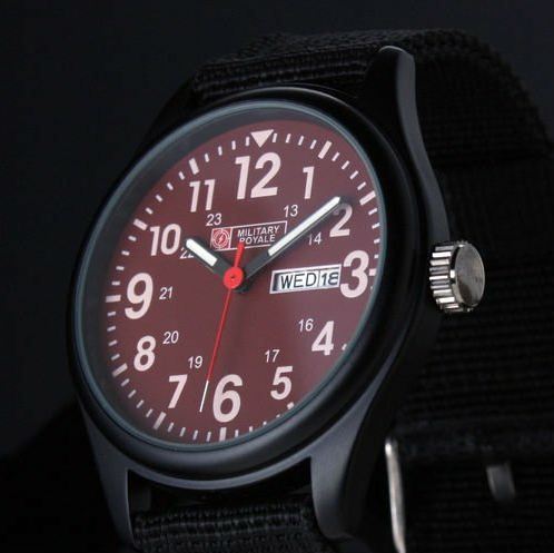 Relógio Quartz Military Royale - Red Dial